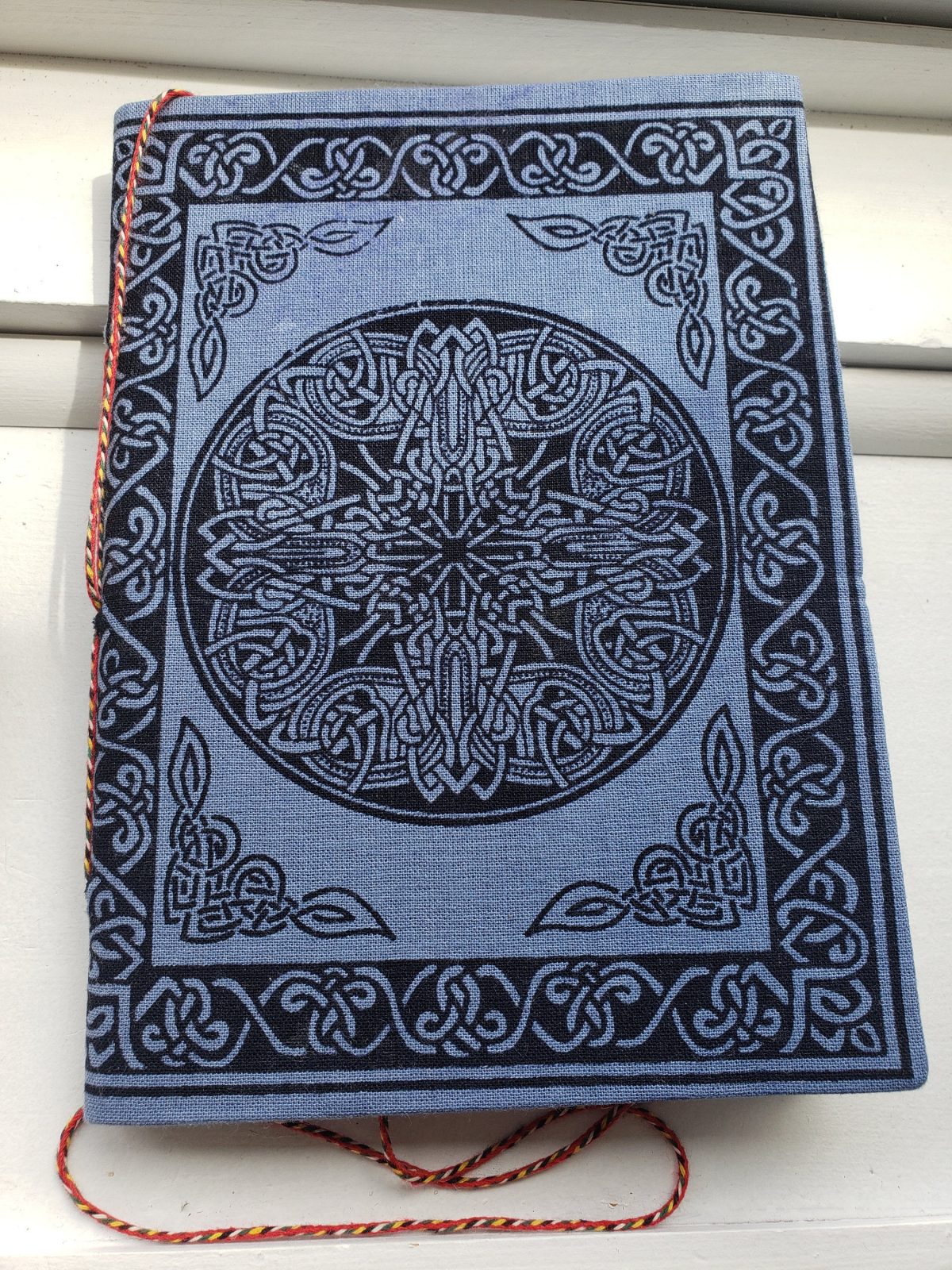 Celtic Knot Journal, Welsh Fabric Notebook , Irish Cotton Scrapbook