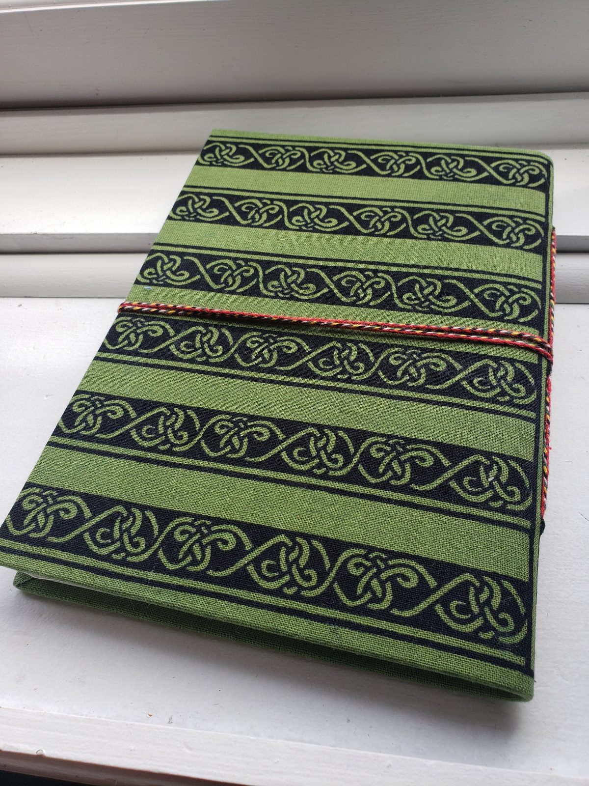 Celtic Knot Journal, Welsh Fabric Notebook , Irish Cotton Scrapbook