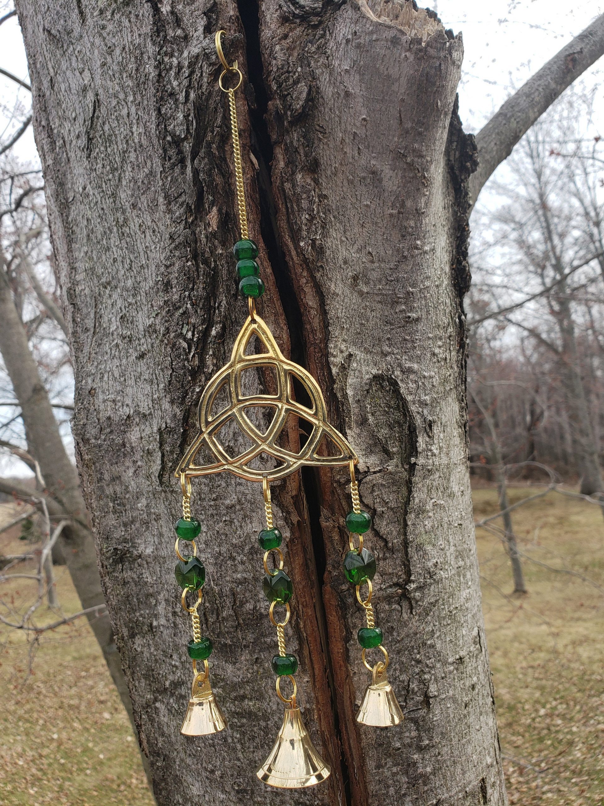 Metal Celtic Knot Wind Chime The World Tree