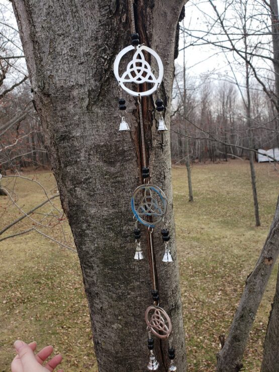 Metal Celtic Knot Wind Chime The World Tree